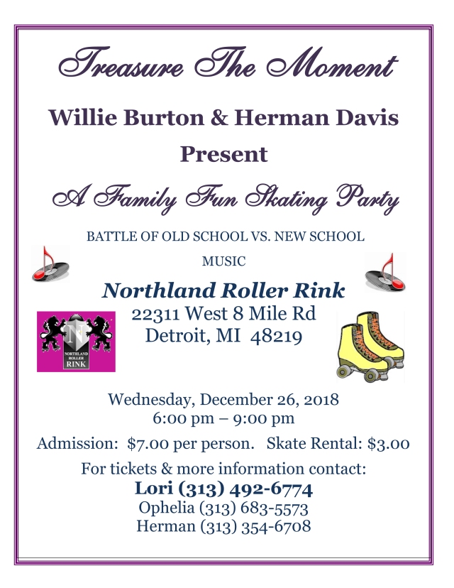 Full Sized Skating Party Flyer Image